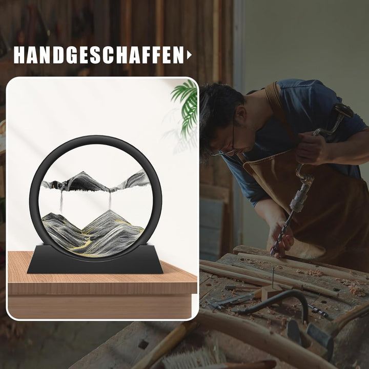 Wai Danie Sandbilder zum Drehen 3D Sandscape die Sandkunst in Tiefsee Fliessende Sandmalerei Sandbil