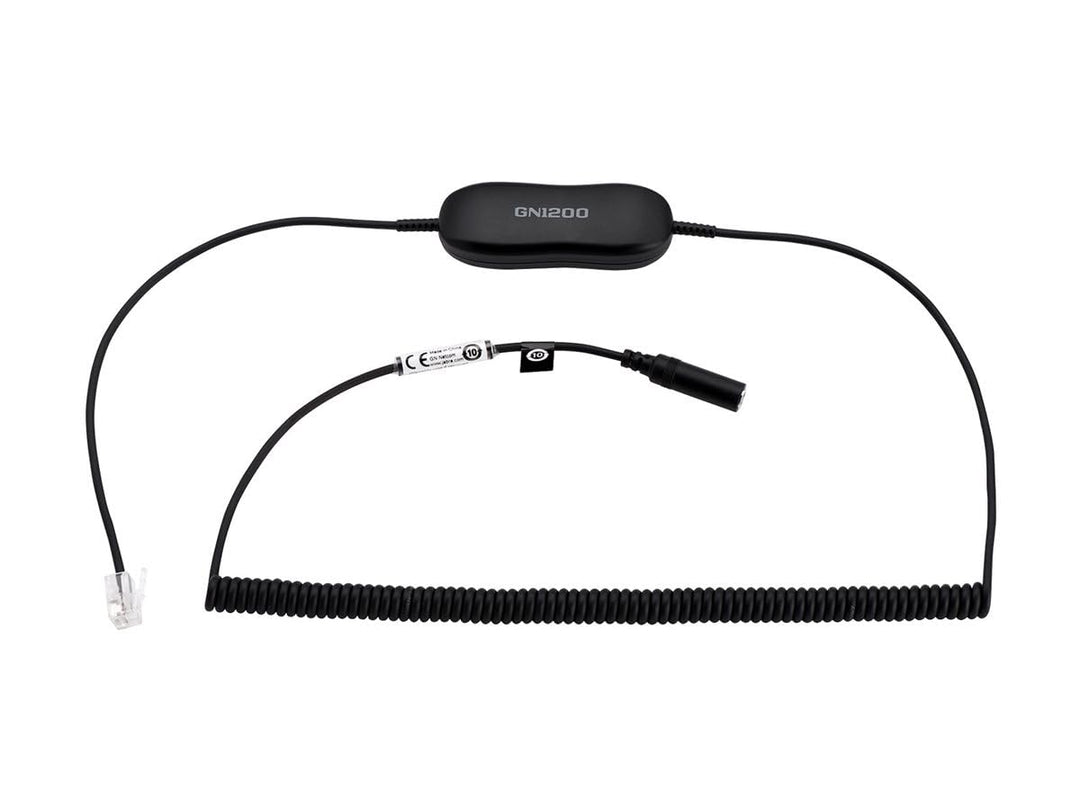 Jabra Evolve 30/40/80 Smart-Converter-Kabel 3,5mm-Klinkenstecker auf RJ9 für Festnetztelefone