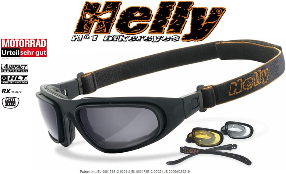 HELLY® - No.1 Bikereyes® | Motorradbrille, Multifunktionsbrille, Bikerbrille | beschlagfrei, winddic