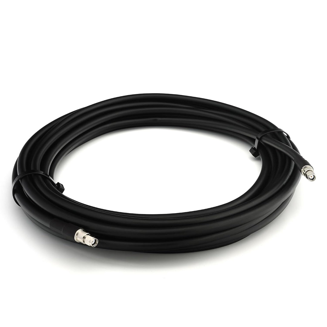 12m RP-SMA Stecker auf RP-SMA Stecker Koaxialkabel — Vollkupfer HF400 Flexibles Verlängerungskoax 50