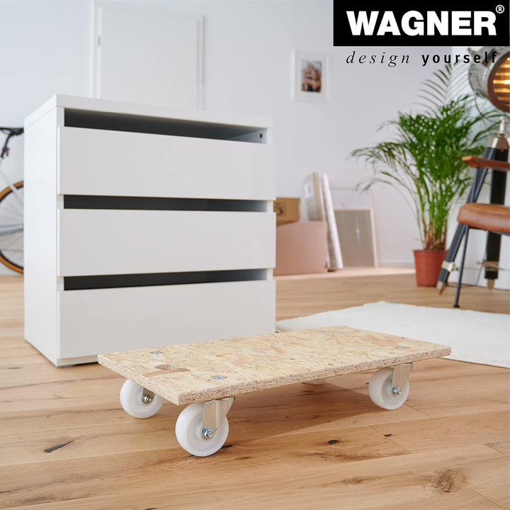 Wagner Transporthilfe MM 1141 I 57,5 x 30 x 11 cm - Tragkraft 250 kg - ideal für Geräte & schwer bel