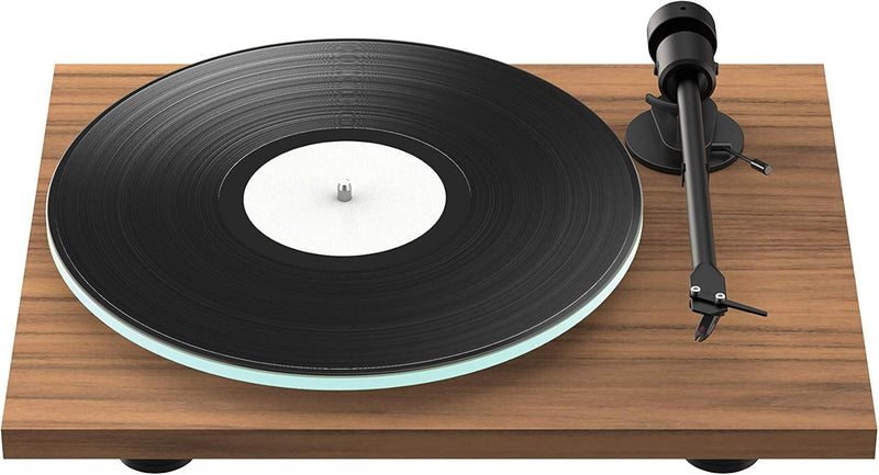 Pro-Ject T1, Audiophiler Einstiegs-Plattenspieler der neuen Generation (Walnuss), Walnuss