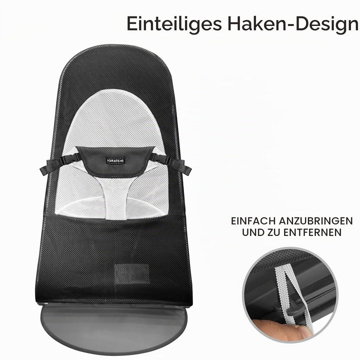 Stoffsitz für Babywippe – Bezug für Babywippe Balance Soft & Bliss, belüftetes Netz, hautfreundlich,
