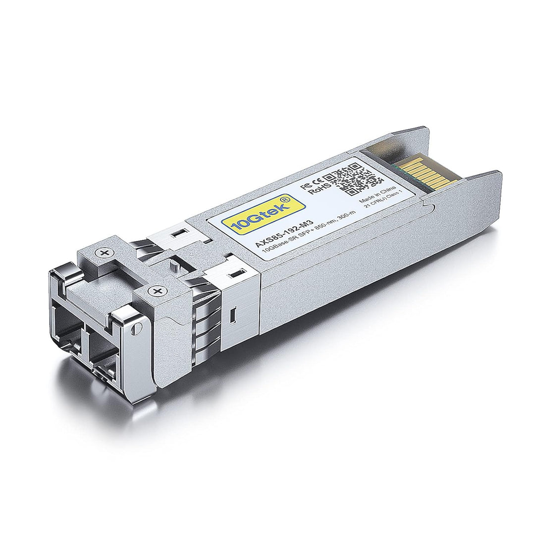 10Gtek 10Gb SFP+ SR Multimode Modul, 10GBase-SR LC Transceiver Kompatibel für Cisco SFP-10G-SR, Mera