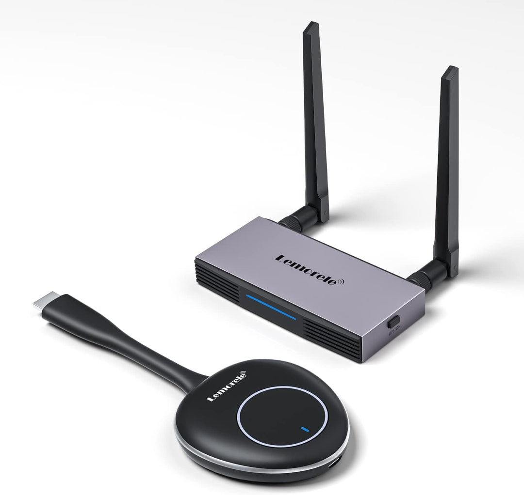 Wireless HDMI Transmitter and Receiver,Lemorele 5G HDMI Drahtlos Ubertragen,164FT/50M HDMI Funkübert