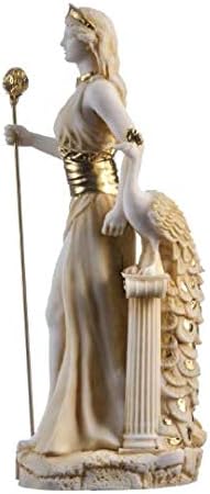 Hera Göttin der Ehe, Frauen, Geburt und Familie Alabaster, goldfarben, 22 cm