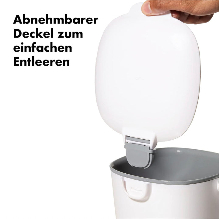 OXO Good Grips Komposteimer weiss – geruchsdichter Abfalleimer für die Küche – 2,8 l 2.8L Weiss, 2.8