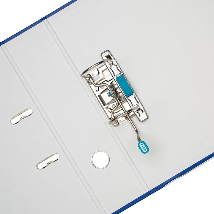 Elba Ordner A4, Smart Pro, 8 cm breit, Kunststoff aussen, hellblau, 10 Stück ozeanblau A4, breit, oz