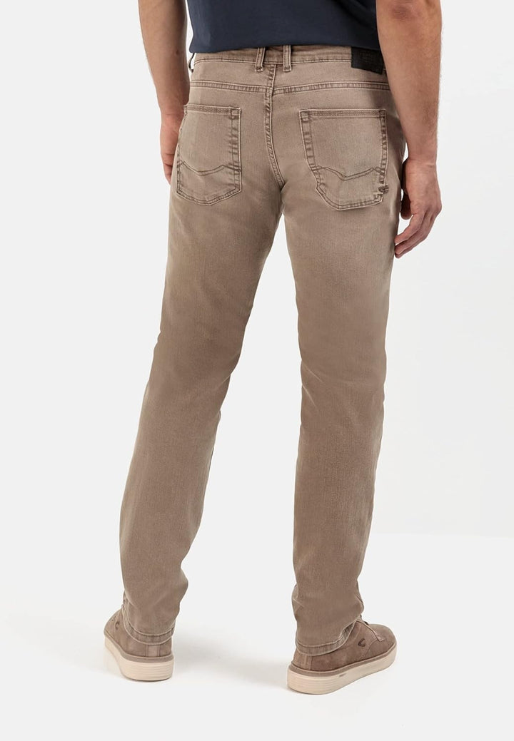 camel active Herren Slim Fit 5-Pocket Jeans 31W / 32L Braun, 31W / 32L Braun