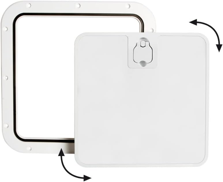 Osculati Abnehmbare Inspektionsluke, weiss 375 x 375 mm