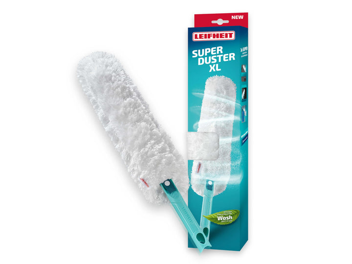 Leifheit SUPERDUSTER XL, Staubwedel mit Mikrofaser-Textil, waschbar und verlängerbar durch Leifheit