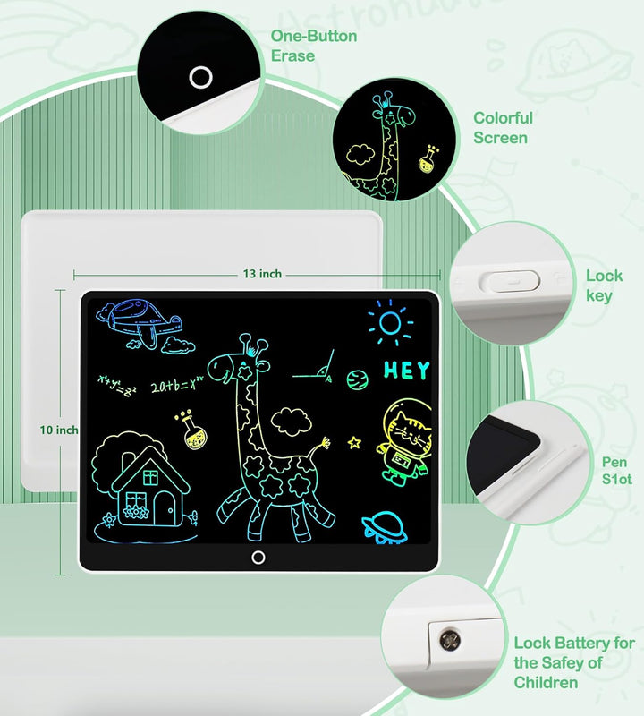 LCD Schreibtafel Spielzeug für Kinder,Bunte Zeichentablett Doodle Board Elektronische Zeichnung Tabl
