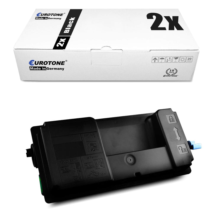2X Müller Printware Toner für Kyocera ECOSYS P3060dn P3055dn ersetzt TK-3190 TK3190 Schwarz 2x Black