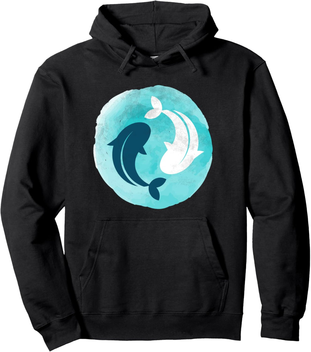 Yin Yang Koi Fisch Design Balance Harmonie Yoga Meditation Pullover Hoodie
