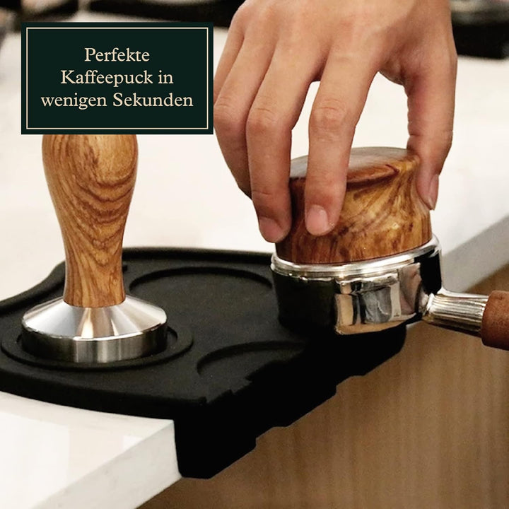 Leveler 58mm – höhenverstellbarer Espresso‑Puck‑Distributor für Siebträger zur gleichmässigen Extrak