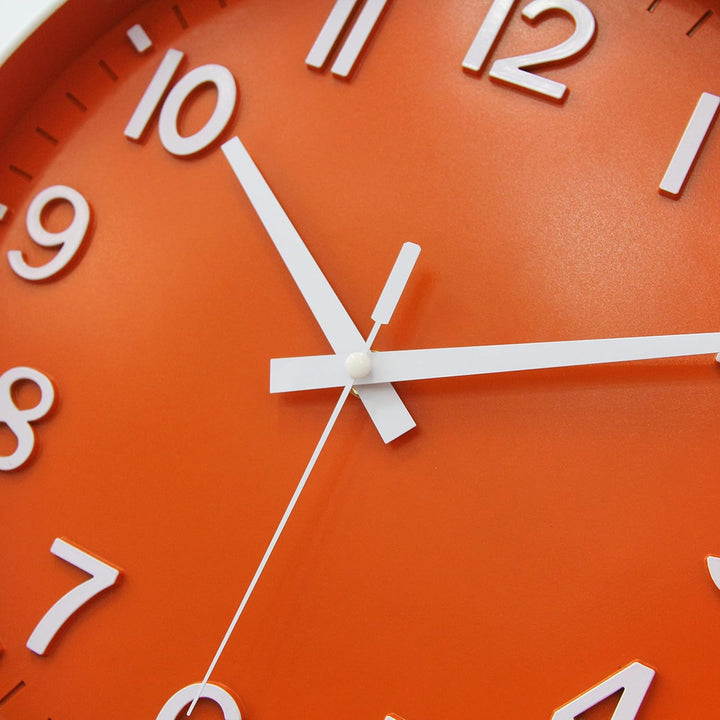 HZDHCLH 30cm Lautlos Wanduhr Schleichende Sekunde mit Arabisch Ziffer ohne Ticken für Dekoration Woh