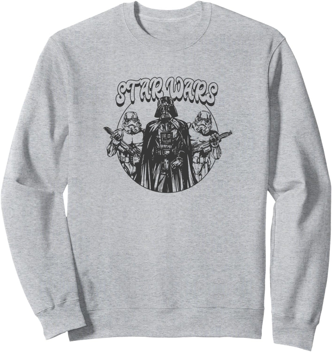 Star Wars Darth Vadar & Storm Troopers Circle Fill Portraits Sweatshirt