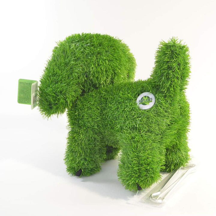 Kögler 53248 - AniPlants Hund stehend, Deko-Figur aus Kunstrasen, ca. 36 x 20 x 33 cm gross, wetterf