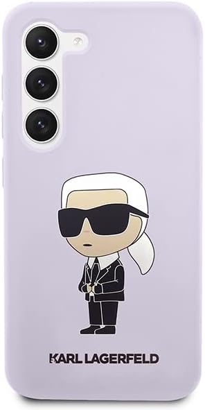 KARL LAGERFELD Hülle KLHCS23MSNIKBCU Samsung S23+ S916 violett silikon Ikonik