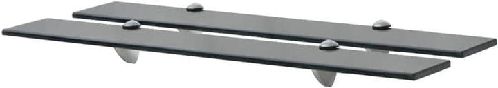 vidaXL 2X Regal Schwebend Wandregal Glasregal Glasboden Glasablage Badablage Wandablage Badregal Abl