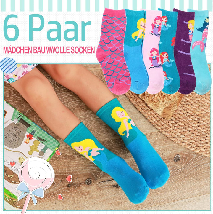 EBMORE Kinder Mädchen Socken Jungen Lustige Geschenke Baumwolle Kindersocken Bunte Weich Neuheit Soc
