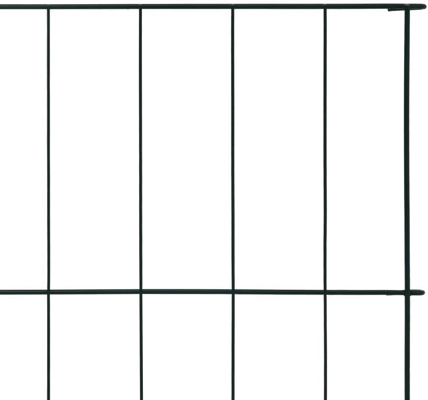 vidaXL Gartenzaun Set Teichzaun Schutzzaun Gitterzaun Steckzaun Zaun-Set Garten Zaun niedrig Poolzau