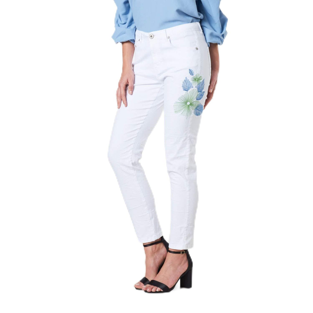 COLAC Damen Jeans Jenny Weiss mit Stick Skinny Fit mit Stretch 201.03.05