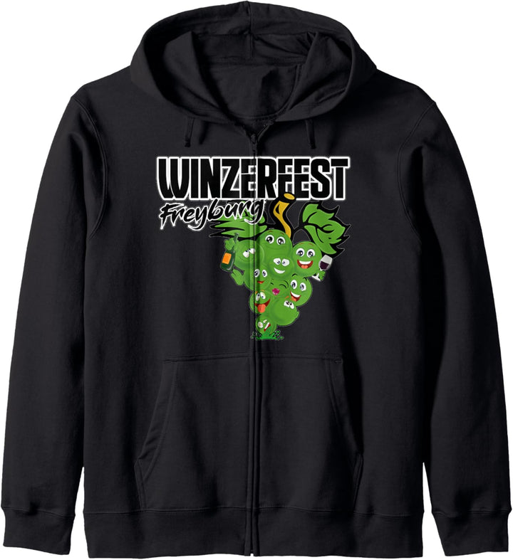 Spassiges T-Shirt zum grössten Weinfest Mitteldeutschlands Kapuzenjacke