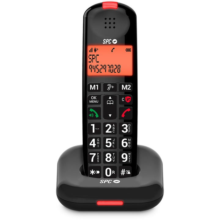 SPC Comfort Kairo - Schnurloses Telefon für Senioren mit grossen Tasten, verstärktem Ton, hörgerätek
