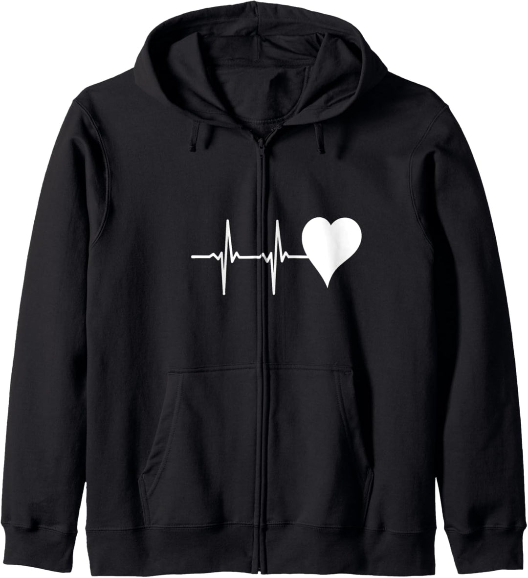 Herz mit Herzschlag Kapuzenjacke