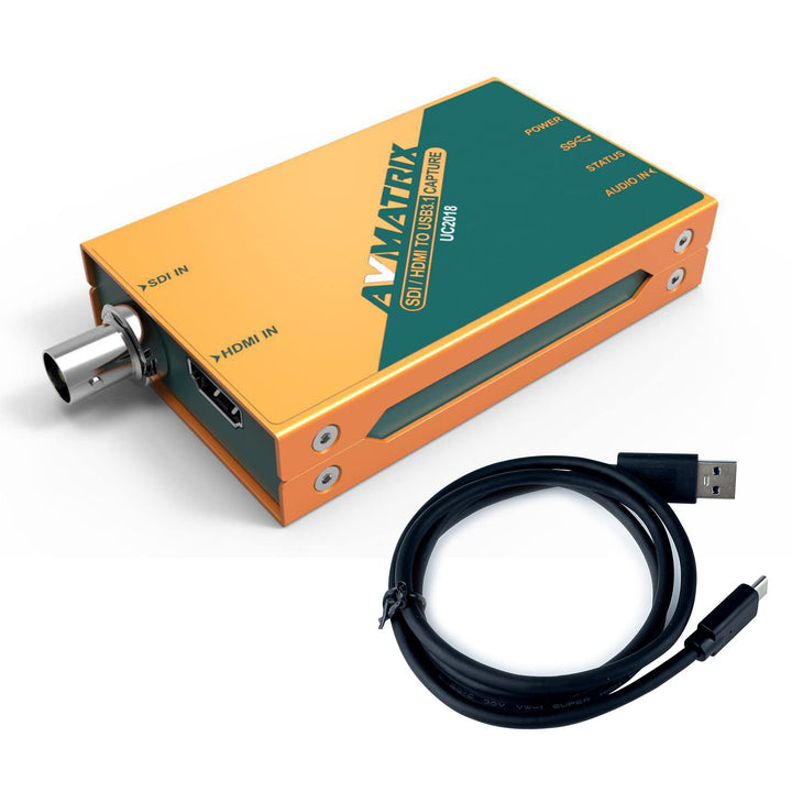AVMatrix Videoaufnahmen für Live-Stream UC2018 SDI/HDMI-Signal über USB 3.1Gen1 für Grafik-Videoaufl