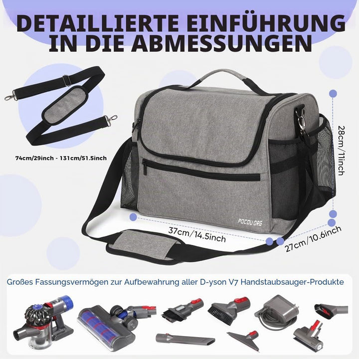 Vakuum-Aufbewahrungstasche für Auto und Boot, kompatibel mit Dyson V7 – V15 – Organizer-Tasche für k