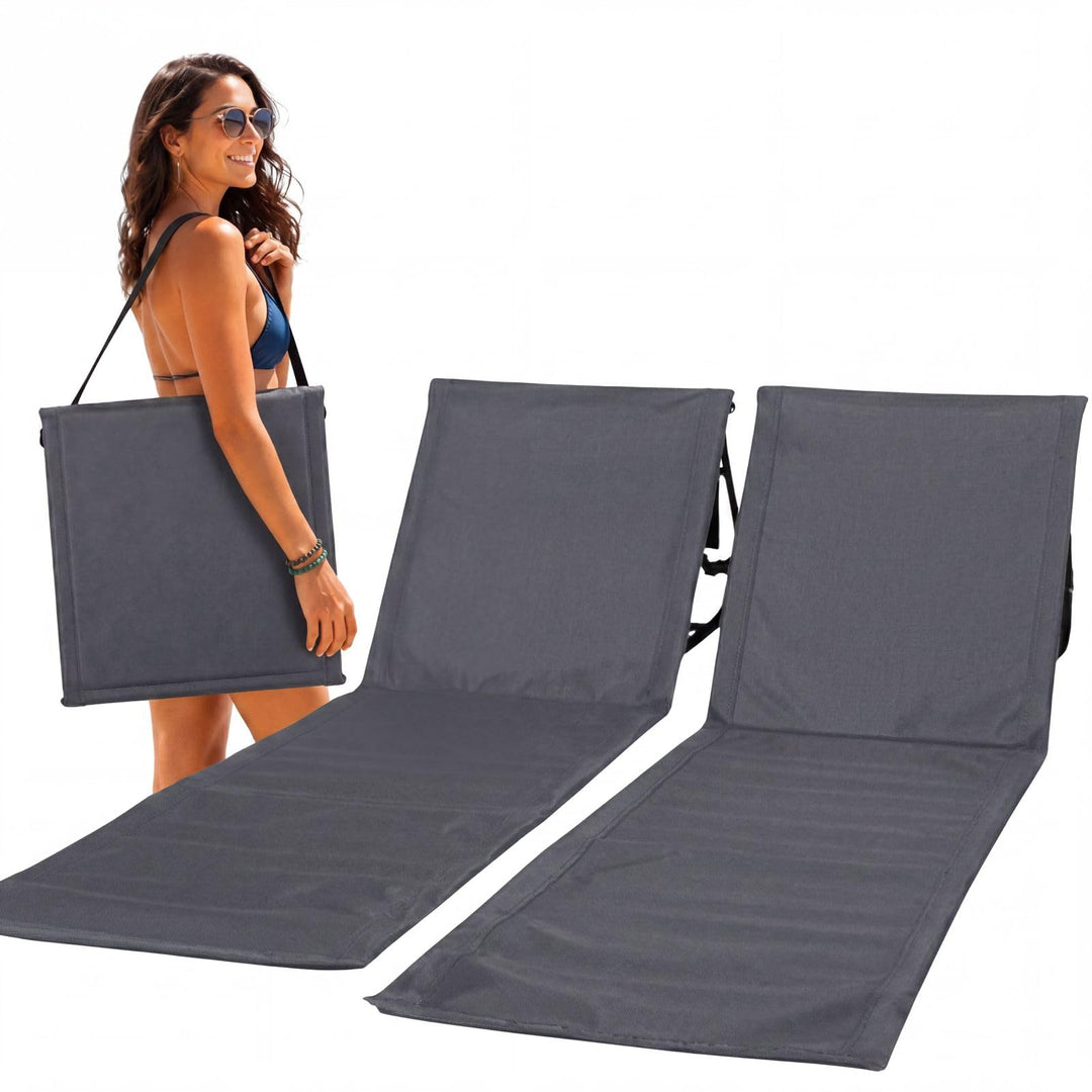 Intimo Living 2er Set Strandliegen mit stufenlos Verstellbarer Rückenlehne - Die Strandmatten gefüll
