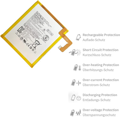 Aousavo L18D1P32 ersatz akku Kompatibel mit Lenovo Smart Tab M10 TB-X605F TB-X605FC mit Free Toolkit