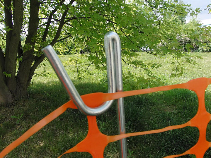 Stahlstangen, Zaunpfähle, Pfosten Ø8mm, 1.20m, zur Befestigung von Zäunen und Absperrungen (10), 10
