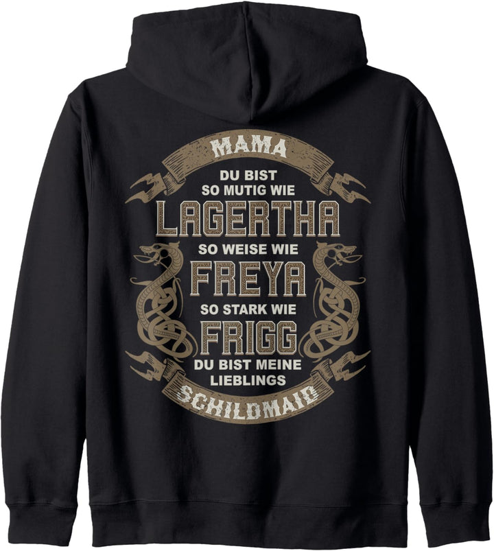 Wikinger Drache - Norse Mythology - Lagerthas Schildmaid Kapuzenjacke