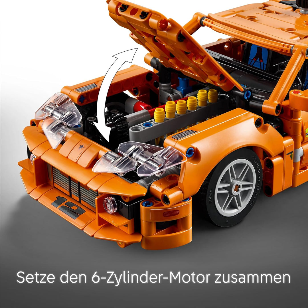 LEGO Technic Fast and Furious Toyota Supra MK4 - Spielzeug Auto - Mit 6-Zylinder-Motor & aufklappbar