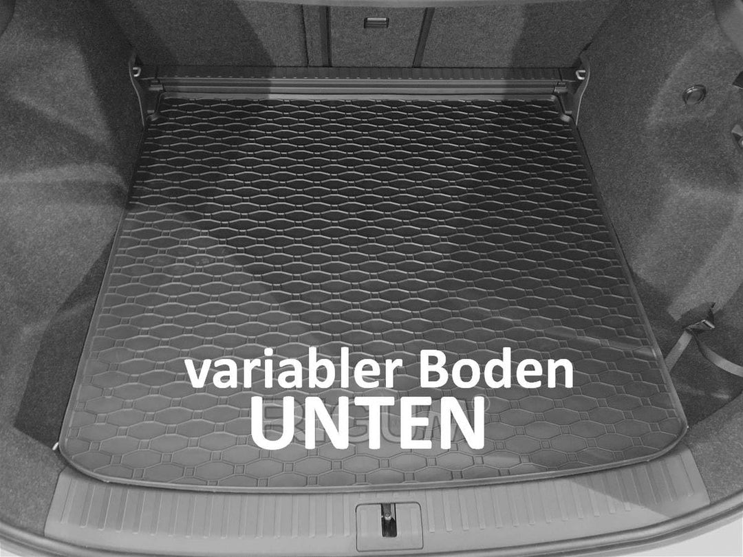 Gummi Kofferraummatte mit erhöhtem Rand passend für Skoda Enyaq ab 2021 AZ31100177 Kofferraumwanne