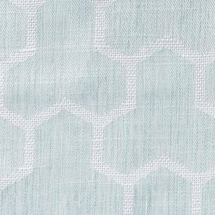 Homescapes Ösengardinen geometrisches Muster Entenei blau Paar Set Gardinen komplett verdunkelnd 228