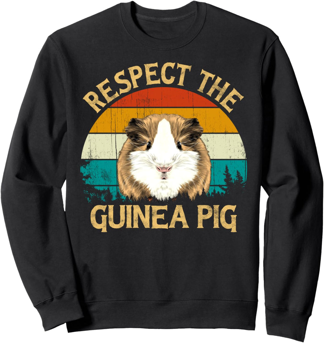 Vintage Retro Style Wildlife Animal Respect The Guinea pig Sweatshirt