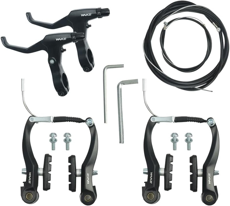 FOMTOR Fahrradbremsen Set V Brake Set, Fahrrad Bremsen Set, Fahrradbremsen mit Bremskabeln und Brems