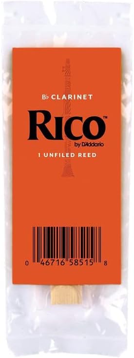 Rico by D'Addario Bb-Klarinettenblätter | Hochpräzise gefertigt | Böhm | Klarinettenblätter 1,5 Stär