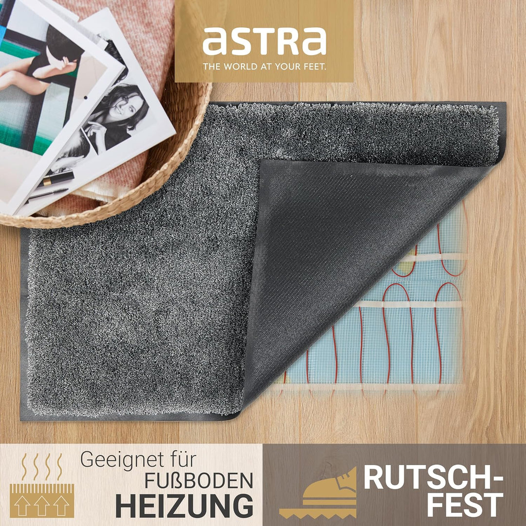 Astra Fussmatte innen rutschfest - Schmutzfangmatte super weich - Läufer Flur waschbar per Hand - Tü