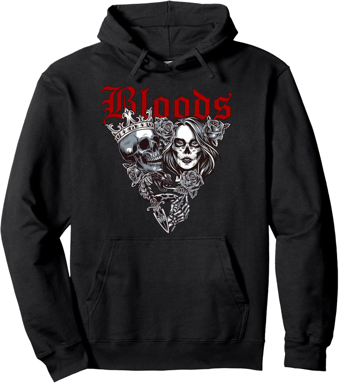 Bloods Hip Hop Gangster Pullover Hoodie