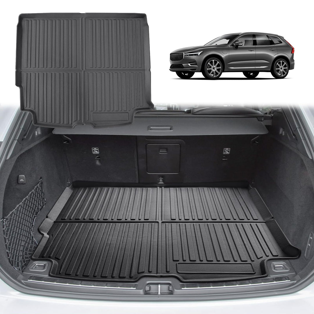 GAFAT 2018-2022 Volvo XC60 Kofferraummatte, XC60 Kofferraumwanne Matten Original 3D Scanner TPO, XC6