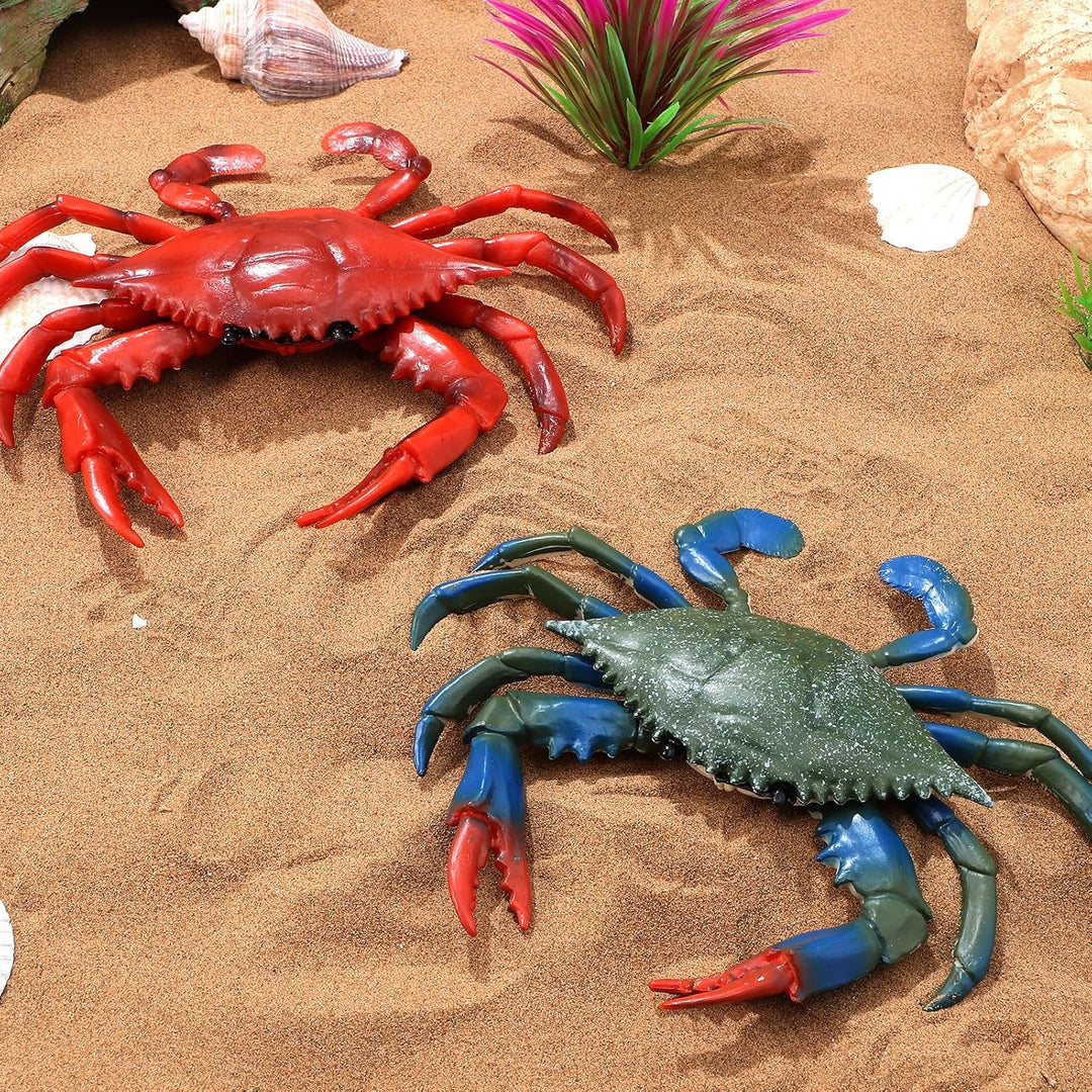 Gadpiparty 4 Stück Künstliche Realistische Krabbenspielzeug-Meerestiermodellspielzeuge Meereslebenst