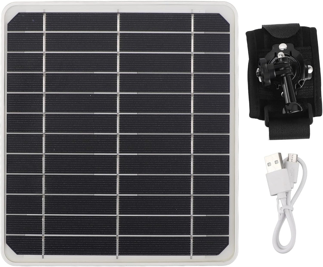 Wasserdichtes Tragbares Solarpanel, 20-W-Solarpanel mit USB-Typ-C- und DC-Anschluss, Leicht und Zuve