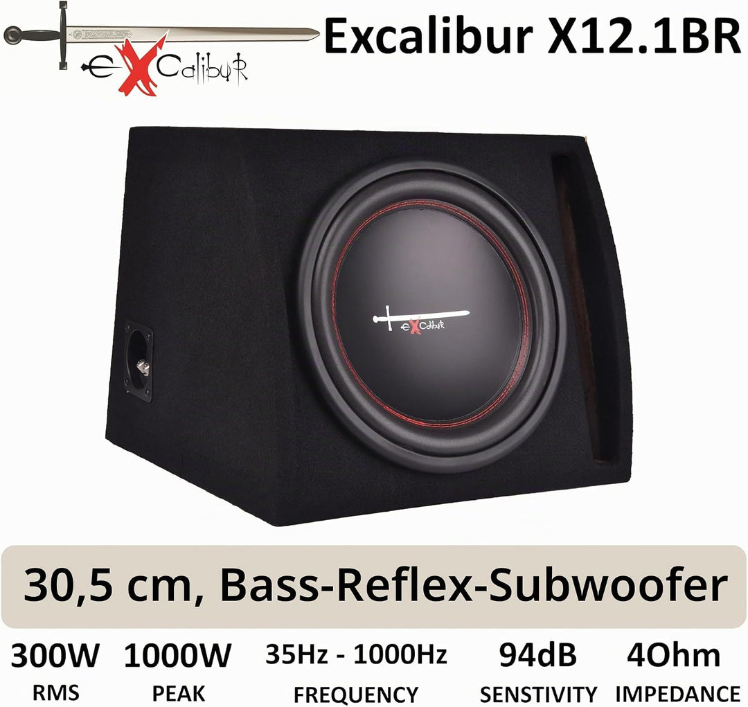 Excalibur X12.1BR Boombox 12-inch 1000W Bass Reflex