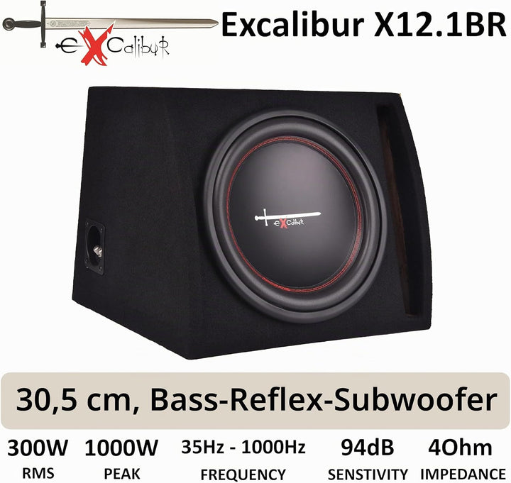 Excalibur X12.1BR Boombox 12-inch 1000W Bass Reflex