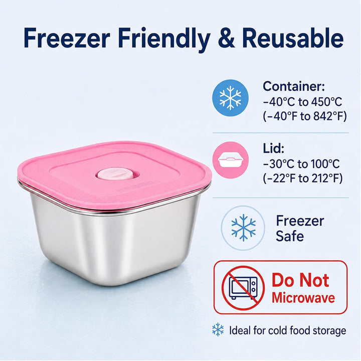 3er-Set Eisbehälter Für Speiseeis, Gefrierdosen 400ml Mit Eislöffel Portionierer, Lebensmittelechter